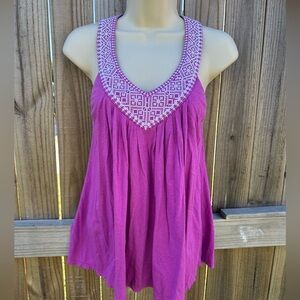 Victoria’s Secret Bra Top Embroidered Halter Tank - Size Medium